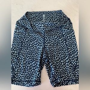 Senita Athletics Navy Spots Biker Shorts, Size M